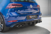 Maxton Design spoiler zadného nárazníka VW Golf VII R po FL Ver.3 - bez povrchovej úpravy