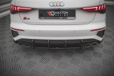 Maxton Design difúzor zadného nárazníka Street Pro AUDI S3 8Y Sportback - čierno červený 