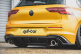 Maxton Design spoiler zadného nárazníka (GTI Look) s výfukom VW Golf VIII - bez povrchovej úpravy