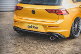 Maxton Design spoiler zadného nárazníka (GTI Look) s výfukom VW Golf VIII - bez povrchovej úpravy