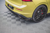 Maxton Design bočné spoilery zadného nárazníka + krídielka VW Golf VIII GTI CLUBSPORT Ver.1 - carbon look