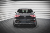 Maxton Design difúzor zadného nárazníka Street Pro VW Golf VIII R - čierno červený