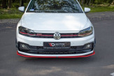 Maxton Design spoiler predného nárazníka VW Polo AW GTI Ver.2 - carbon look