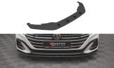 Maxton Design spoiler predného nárazníka Street Pro VW Arteon R-Line po FL - čierno červený 