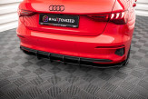 Maxton Design spoiler zadného nárazníka Street Pro AUDI A3 8Y Sportback - červený + lesklé krídielka 