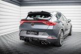 Maxton Design spoiler zadného nárazníka s imitáciou koncoviek výfuku CUPRA Formentor Ver.3 - čierny lesklý s chrómovými koncovkami výfuku  