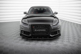 Maxton Design spoiler predného nárazníka Street Pro AUDI A5 S-Line / S5 B8 pred FL - čierno červený + lesklé krídielka 