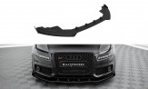 Maxton Design spoiler predného nárazníka Street Pro AUDI A5 S-Line / S5 B8 pred FL - čierno červený + lesklé krídielka 