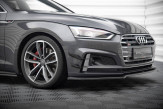 Maxton Design prítlačné krídielka predného nárazníka AUDI A5 S-Line / S5 B9 Coupe/Sportback pred FL - čierny 