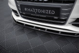 Maxton Design spoiler predného nárazníka AUDI A3 S-Line / S3 8V pred FL Sportback / Hatchback Ver.1 - čierny lesklý