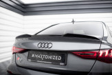 Maxton Design predĺženie strešného spoilera 3D AUDI A3 / A3 S-Line / S3 / RS3 8Y Sedan - čierny lesklý