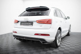 Maxton Design stredový spoiler zadného nárazníka (s vertikálnym rebrovaním) AUDI Q3 S-Line 8U - čierny lesklý