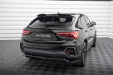 Maxton Design stredový spoiler zadného nárazníka (s vertikálnym rebrovaním) AUDI Q3 F3 Sportback - čierny lesklý