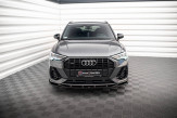 Maxton Design spoiler predného nárazníka AUDI Q3 S-Line F3 Ver.1 - čierny lesklý