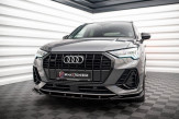 Maxton Design spoiler predného nárazníka AUDI Q3 S-Line F3 Ver.1 - čierny lesklý