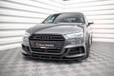 Maxton Design spoiler predného nárazníka Street Pro AUDI S3 / A3 S-Line 8V Sportback po FL - čierny