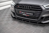 Maxton Design spoiler predného nárazníka Street Pro AUDI S3 / A3 S-Line 8V Sportback po FL - čierny