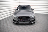 Maxton Design spoiler predného nárazníka AUDI S3 / A3 S-Line 8V Sportback po FL Ver.2 - čierny lesklý