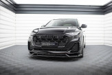 Maxton Design spoiler predného nárazníka AUDI SQ8 / Q8 S-Line po FL - čierny lesklý  