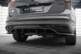 Maxton Design stredový spoiler zadného nárazníka (s vertikálnym rebrovaním) VW Tiguan MQB R-Line po FL - čierny lesklý