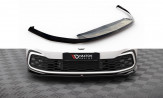 Maxton Design spoiler predného nárazníka VW Golf VIII GTI / GTE / R-Line Ver.7 - čierny lesklý