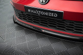 Maxton Design spoiler predného nárazníka VW Golf VIII GTI / GTE / R-Line Ver.6 - čierny lesklý