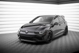 Maxton Design spoiler predného nárazníka VW Golf VIII R Ver.7 - čierny lesklý