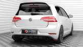 Maxton Design bočné spoilery zadného nárazníka VW Golf VII GTI po FL Ver.2 - čierny lesklý