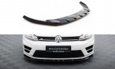 Maxton Design spoiler predného nárazníka VW Golf VII R / R-Line pred FL Ver.5 - čierny lesklý