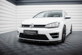 Maxton Design spoiler predného nárazníka VW Golf VII R / R-Line pred FL Ver.5 - čierny lesklý