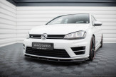 Maxton Design spoiler predného nárazníka VW Golf VII R / R-Line pred FL Ver.6 - čierny lesklý