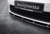 Maxton Design spoiler predného nárazníka VW Golf VII R / R-Line pred FL Ver.6 - čierny lesklý