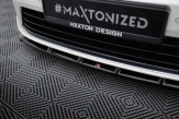 Maxton Design spoiler predného nárazníka VW Golf VII R / R-Line pred FL Ver.5 - čierny + lesklé krídielka