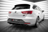 Maxton Design bočné spoilery zadného nárazníka Seat Leon 5F CUPRA Sportstourer pred FL Ver.1 - čierny lesklý