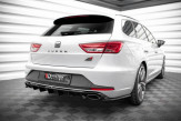 Maxton Design bočné spoilery zadného nárazníka Seat Leon 5F CUPRA Sportstourer pred FL Ver.2 - čierny lesklý