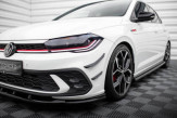 Maxton Design prítlačné krídielka predného nárazníka (canards) VW Polo AW GTI po FL - čierny