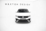 Maxton Design spoiler predného nárazníka VW T-Roc R pred FL - čierny lesklý