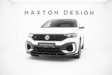 Maxton Design spoiler predného nárazníka VW T-Roc R pred FL - čierny lesklý