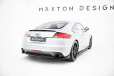 Maxton Design bočné spoilery zadného nárazníka AUDI TT S-Line 8J po FL - čierny lesklý