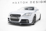 Maxton Design spoiler predného nárazníka AUDI TTS / TT S-Line 8J po FL Ver.3 - čierny lesklý