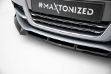 Maxton Design spoiler predného nárazníka AUDI TTS / TT S-Line 8J po FL Ver.3 - čierny lesklý