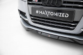 Maxton Design spoiler predného nárazníka AUDI TTS / TT S-Line 8J po FL Ver.2 - čierny lesklý