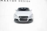 Maxton Design spoiler predného nárazníka AUDI TTS / TT S-Line 8J po FL Ver.2 - čierny lesklý