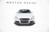 Maxton Design krídielka spoilera predného nárazníka AUDI TTS / TT S-Line 8J po FL - čierny lesklý