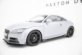 Maxton Design bočné prahové lišty Street Pro AUDI TTS / TT S-Line 8J po FL - čierny + lesklé krídielka