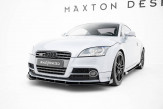 Maxton Design spoiler predného nárazníka Street Pro AUDI TTS / TT S-Line 8J po FL - čierny + lesklé krídielka