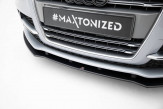 Maxton Design spoiler predného nárazníka Street Pro AUDI TTS / TT S-Line 8J po FL - čierny 