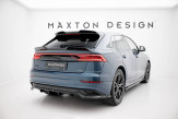 Maxton Design spoiler zadného nárazníka (s vertikálnym rebrovaním) AUDI Q8 - čierny lesklý