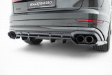 Maxton Design spoiler zadného nárazníka (s vertikálnym rebrovaním) AUDI SQ8 / Q8 S-Line po FL Ver.2 - čierny lesklý  