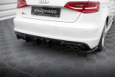 Maxton Design spoiler zadného nárazníka AUDI S3 8V pred FL Sportback - čierny lesklý